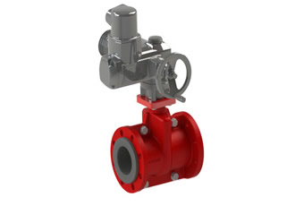 Flowrox PVG valve now available with an electric actuator 